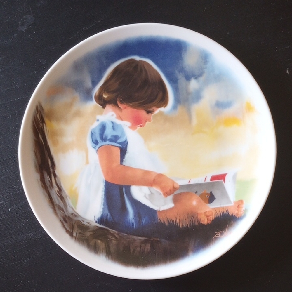 "By Myself" Zolan Children's Plate Collection, Limited Edition, Donald Zolan
